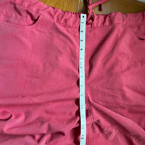 Scrub Pants 2XL Grey's Anatomy By Barco Red high Waisted Elastic Waist Pockets - Picture 5 of 8